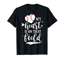 Ladda upp bild till gallerivisning, Funny shirts V-neck Tank top Hoodie sweatshirt usa uk au ca gifts for My Heart is on That Field Baseball T-Shirts 1861741
