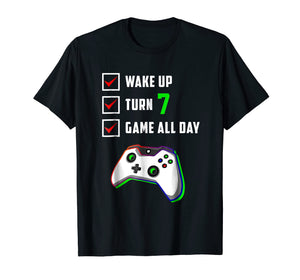 Funny shirts V-neck Tank top Hoodie sweatshirt usa uk au ca gifts for 7th Gamer Birthday Shirt Level 7 Unlocked T Shirt Gifts 1595354