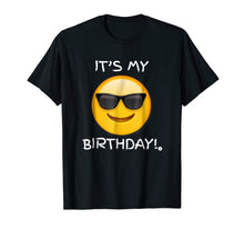 Ladda upp bild till gallerivisning, Funny shirts V-neck Tank top Hoodie sweatshirt usa uk au ca gifts for Birthday Emoji T Shirt  It's My Birthday Sunglasses Emoji 462401
