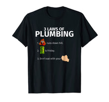 Ladda upp bild till gallerivisning, Funny shirts V-neck Tank top Hoodie sweatshirt usa uk au ca gifts for 3 Laws Of Plumbing | Funny Plumber T-Shirt Gift 2291143
