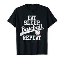 Ladda upp bild till gallerivisning, Funny shirts V-neck Tank top Hoodie sweatshirt usa uk au ca gifts for eat sleep baseball repeat baseball jersey shirt 2158292
