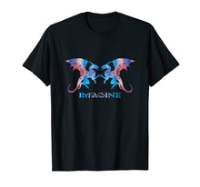 Ladda upp bild till gallerivisning, Funny shirts V-neck Tank top Hoodie sweatshirt usa uk au ca gifts for Fractal Fantasy Dragons - Imagine - T-Shirt 1138824
