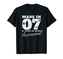 Ladda upp bild till gallerivisning, Funny shirts V-neck Tank top Hoodie sweatshirt usa uk au ca gifts for 12th Birthday 12 Year Old Boy Party Gift Idea Made In 2007 1277501
