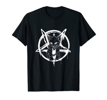 Ladda upp bild till gallerivisning, Satan Cat Shirt - Occult Satanic Lucifer Gift Women Men 185668
