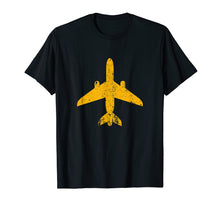 Ladda upp bild till gallerivisning, Funny shirts V-neck Tank top Hoodie sweatshirt usa uk au ca gifts for Distressed Yellow Jet Airplane Aviation Pilot Gifts Flying T-Shirt 2414578
