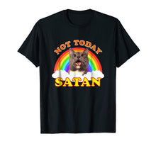 Ladda upp bild till gallerivisning, Funny shirts V-neck Tank top Hoodie sweatshirt usa uk au ca gifts for Not Today Satan T-Shirt | Rainbow Cat Death Metal 2649251
