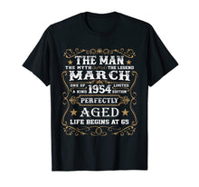 Ladda upp bild till gallerivisning, Funny shirts V-neck Tank top Hoodie sweatshirt usa uk au ca gifts for 65th Birthday Gift The Man Myth Legend March 1954 T-Shirt 1964744
