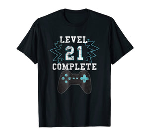 21st Birthday Video Game Humor Tee Funny Gamer Gifts T Shirt