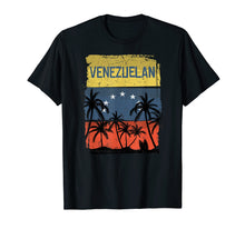 Ladda upp bild till gallerivisning, Funny shirts V-neck Tank top Hoodie sweatshirt usa uk au ca gifts for Venezuelan, vintage flag palm trees T-Shirt 2022510
