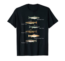 Ladda upp bild till gallerivisning, Types Of Trout Fish Species Collection Fishing T-Shirt
