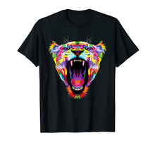 Ladda upp bild till gallerivisning, Funny shirts V-neck Tank top Hoodie sweatshirt usa uk au ca gifts for Tiger Shirt : Colorful Angry Tiger Pop Art Style T-Shirt 2590671
