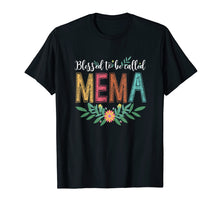 Ladda upp bild till gallerivisning, Funny shirts V-neck Tank top Hoodie sweatshirt usa uk au ca gifts for Blessed To Be Called Mema Floral T-Shirt Funny Mema Gift 1462908
