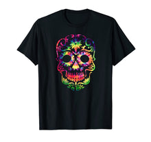 Ladda upp bild till gallerivisning, Tye Dye Day of the Dead Shirt-70's Style Sugar Skull T-Shirt 618757
