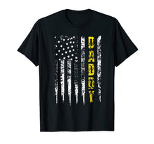 Ladda upp bild till gallerivisning, Truck Driver Yellow Line Daddy T-Shirt US Flag distressed 618427
