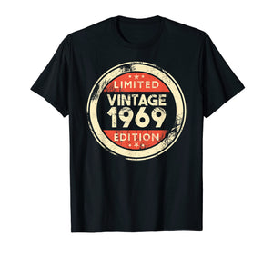 50th Birthday T-Shirt Vintage 1969 Shirt- 50 Years Old Gifts