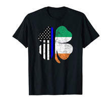 Ladda upp bild till gallerivisning, Funny shirts V-neck Tank top Hoodie sweatshirt usa uk au ca gifts for Thin Blue Line Flag Irish American St Patricks Day T Shirt 2441981
