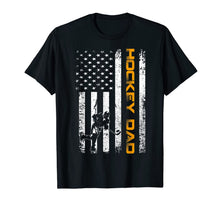 Ladda upp bild till gallerivisning, Vintage USA Ice Hockey Dad American Flag Fathers Day Gift T-Shirt 104587
