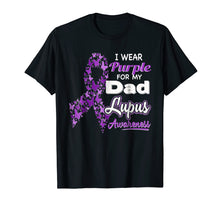 Ladda upp bild till gallerivisning, Funny shirts V-neck Tank top Hoodie sweatshirt usa uk au ca gifts for I wear Purple for my Dad - Lupus Awareness shirt 2896538
