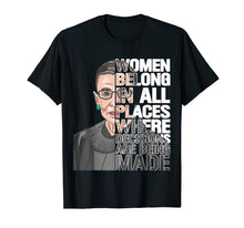 Ladda upp bild till gallerivisning, Funny shirts V-neck Tank top Hoodie sweatshirt usa uk au ca gifts for Notorious RBG Women Belong In All Places T-Shirt 1382532
