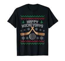 Ladda upp bild till gallerivisning, Funny shirts V-neck Tank top Hoodie sweatshirt usa uk au ca gifts for Happy Hockeydays T-Shirt Ugly Christmas Sweater Hockey Shirt 1977736
