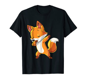 Dabbing Fox Shirts For Kids Boys Girls Women Funny Dab Gifts