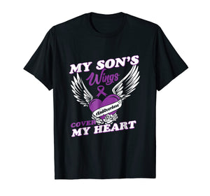 Funny shirts V-neck Tank top Hoodie sweatshirt usa uk au ca gifts for Drug Overdose Awareness T-Shirt Purple Ribbon gifts 