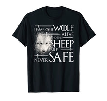 Ladda upp bild till gallerivisning, Funny shirts V-neck Tank top Hoodie sweatshirt usa uk au ca gifts for Leave on wolf alive and the sheep are never safe Shirt 416968
