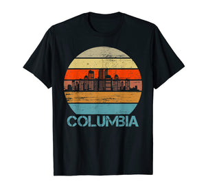 Funny shirts V-neck Tank top Hoodie sweatshirt usa uk au ca gifts for Columbia City Retro Vintage Skyline Gifts T-Shirt 2869233