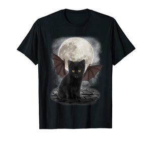Funny shirts V-neck Tank top Hoodie sweatshirt usa uk au ca gifts for Gothic Bat Cat Shirt Vampire Funny Gifts Cats Lover T-Shirt 1859360
