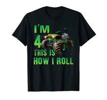 Ladda upp bild till gallerivisning, Im 4 This Is How I Roll 4 Years Old 4th Birthday Shirt 55720
