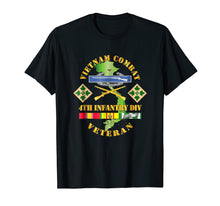 Ladda upp bild till gallerivisning, Funny shirts V-neck Tank top Hoodie sweatshirt usa uk au ca gifts for Vietnam Combat Infantry Veteran w 4th Inf Div SSI V1 T-Shirt 2021779
