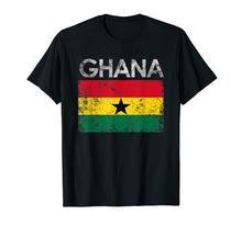 Ladda upp bild till gallerivisning, Vintage Ghana Ghanaian Flag Pride Gift T-Shirt
