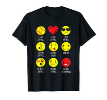 Ladda upp bild till gallerivisning, Funny shirts V-neck Tank top Hoodie sweatshirt usa uk au ca gifts for Softball shirts I Love Softball Emoji Emoticon Funny Tees 2077599
