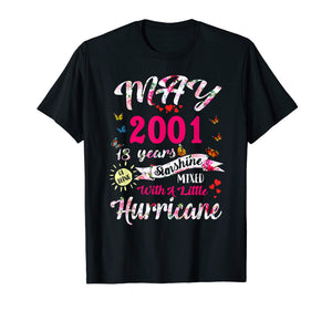 Funny shirts V-neck Tank top Hoodie sweatshirt usa uk au ca gifts for Being Sunshine T-Shirt 18th Birthday Gifts May 2001 Tee 3284879