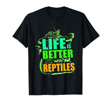 Ladda upp bild till gallerivisning, Funny shirts V-neck Tank top Hoodie sweatshirt usa uk au ca gifts for Life Is Better With Reptiles TShirt Leopard Gecko Shirt 1802855
