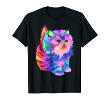 Ladda upp bild till gallerivisning, Funny shirts V-neck Tank top Hoodie sweatshirt usa uk au ca gifts for Colorful Cute Funny Rainbow Kitten Rave EDM Cat Shirt 251528
