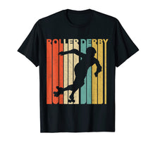 Ladda upp bild till gallerivisning, Funny shirts V-neck Tank top Hoodie sweatshirt usa uk au ca gifts for Vintage Retro Roller Derby Silhouette T-Shirt 2288597

