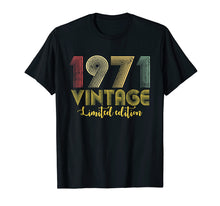 Ladda upp bild till gallerivisning, Funny shirts V-neck Tank top Hoodie sweatshirt usa uk au ca gifts for Vintage 1971 T-Shirt Born in 1971 Retro 48th Birthday Gifts 2647586
