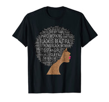 Ladda upp bild till gallerivisning, Funny shirts V-neck Tank top Hoodie sweatshirt usa uk au ca gifts for Strong Black Woman With Afro Natural Hair In Words Tee Shirt 2059250
