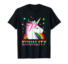 Ladda upp bild till gallerivisning, Equality Rainbow Flag Shirt Unicorn LGBT Gay Pride T-Shirt 261711
