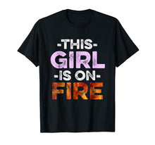 Ladda upp bild till gallerivisning, Funny shirts V-neck Tank top Hoodie sweatshirt usa uk au ca gifts for This Girl Is On Fire Strong Woman Feminist T Shirt 2255722
