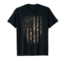 Ladda upp bild till gallerivisning, Camo American Flag T-shirt Usa Military Tactical Camouflage 395843
