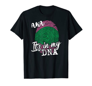 Funny shirts V-neck Tank top Hoodie sweatshirt usa uk au ca gifts for AKA It's In My DNA - AKA Shirts - AKA Gifts - Pink and Green 1562244