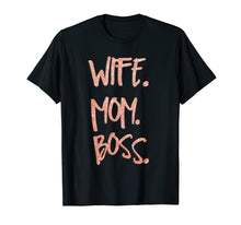 Ladda upp bild till gallerivisning, Funny shirts V-neck Tank top Hoodie sweatshirt usa uk au ca gifts for Wife Mom Boss Rose Gold Glittery Shirt 779410
