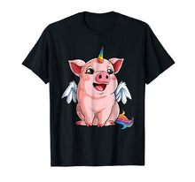 Ladda upp bild till gallerivisning, Funny shirts V-neck Tank top Hoodie sweatshirt usa uk au ca gifts for Pig Shirts for Girls Kids Women Pig Unicorn Piggycorn Gifts 609240
