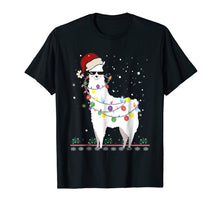 Ladda upp bild till gallerivisning, Funny shirts V-neck Tank top Hoodie sweatshirt usa uk au ca gifts for Christmas Llama Santa Hat Ugly Xmas Tree Alpaca Shirt 1144955
