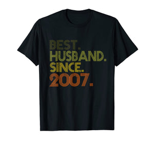 Funny shirts V-neck Tank top Hoodie sweatshirt usa uk au ca gifts for 12th Wedding Anniversary Gifts Best Husband Since 2007 232558