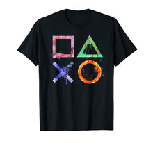 Ladda upp bild till gallerivisning, Playstation Watercolor Symbols T-Shirt
