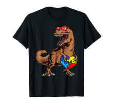 Ladda upp bild till gallerivisning, Funny shirts V-neck Tank top Hoodie sweatshirt usa uk au ca gifts for Autism Awareness Shirt Dinosaur Puzzle Piece Boys Men Kids 2765794
