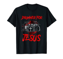 Ladda upp bild till gallerivisning, Funny shirts V-neck Tank top Hoodie sweatshirt usa uk au ca gifts for Christian Drummer Gift Shirt Drumming for Jesus 1399118
